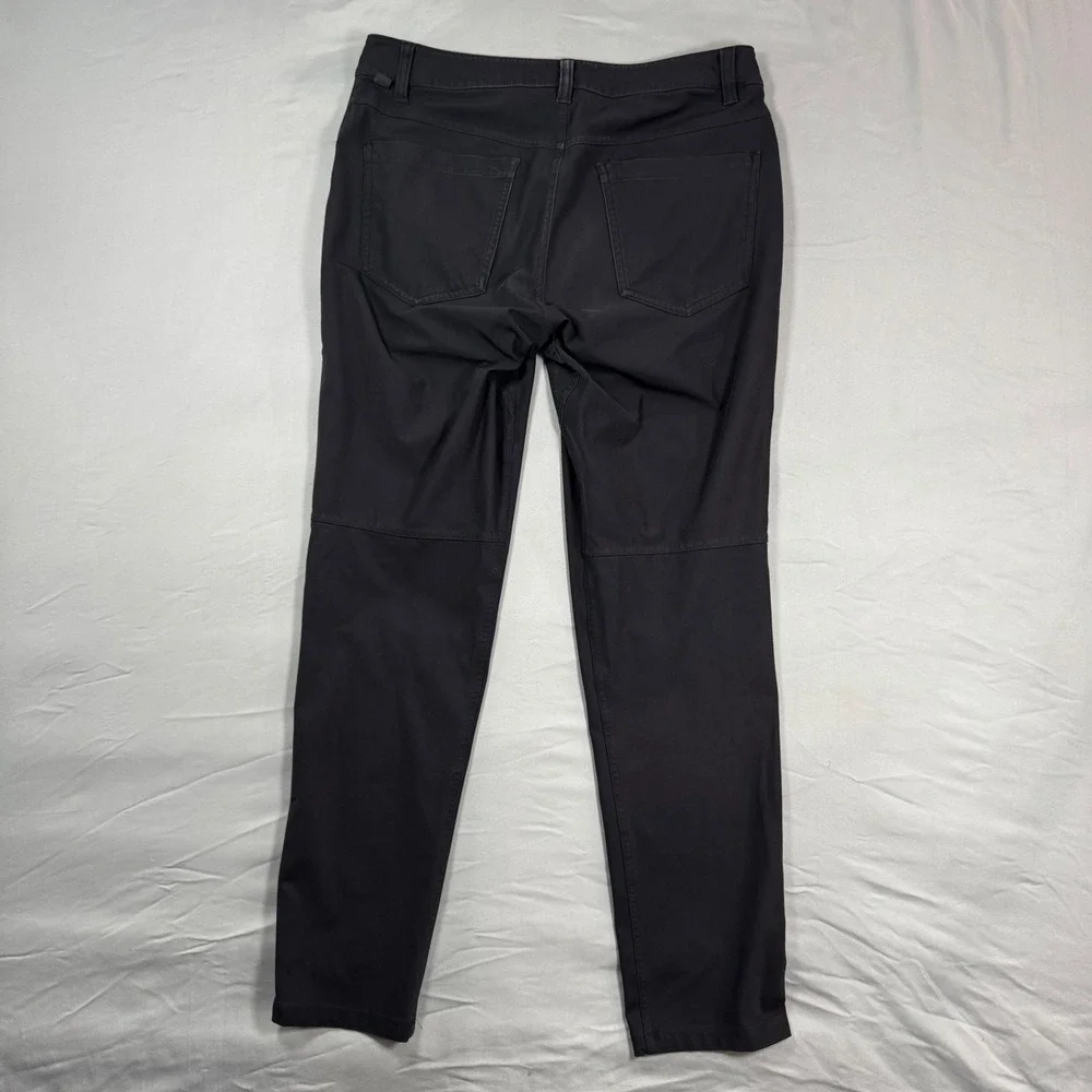Lululemon ABC Pant Slim Fit Black Performance Stretch Trousers Mens 29x27.5